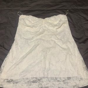 Gorgeous white lace tube top